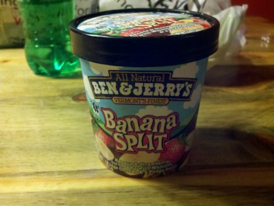 And a pint of Ben & Jerry's