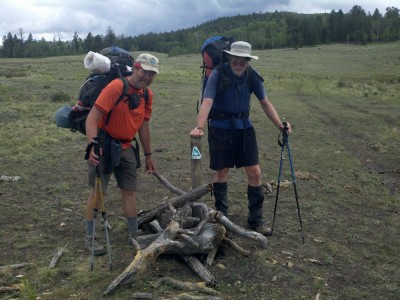 Trail maintenance with Bill and Keith