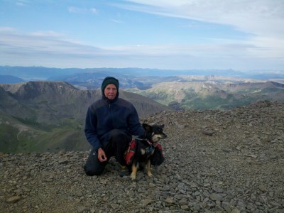 On the summit of San Luis - a 14er not far off the CT